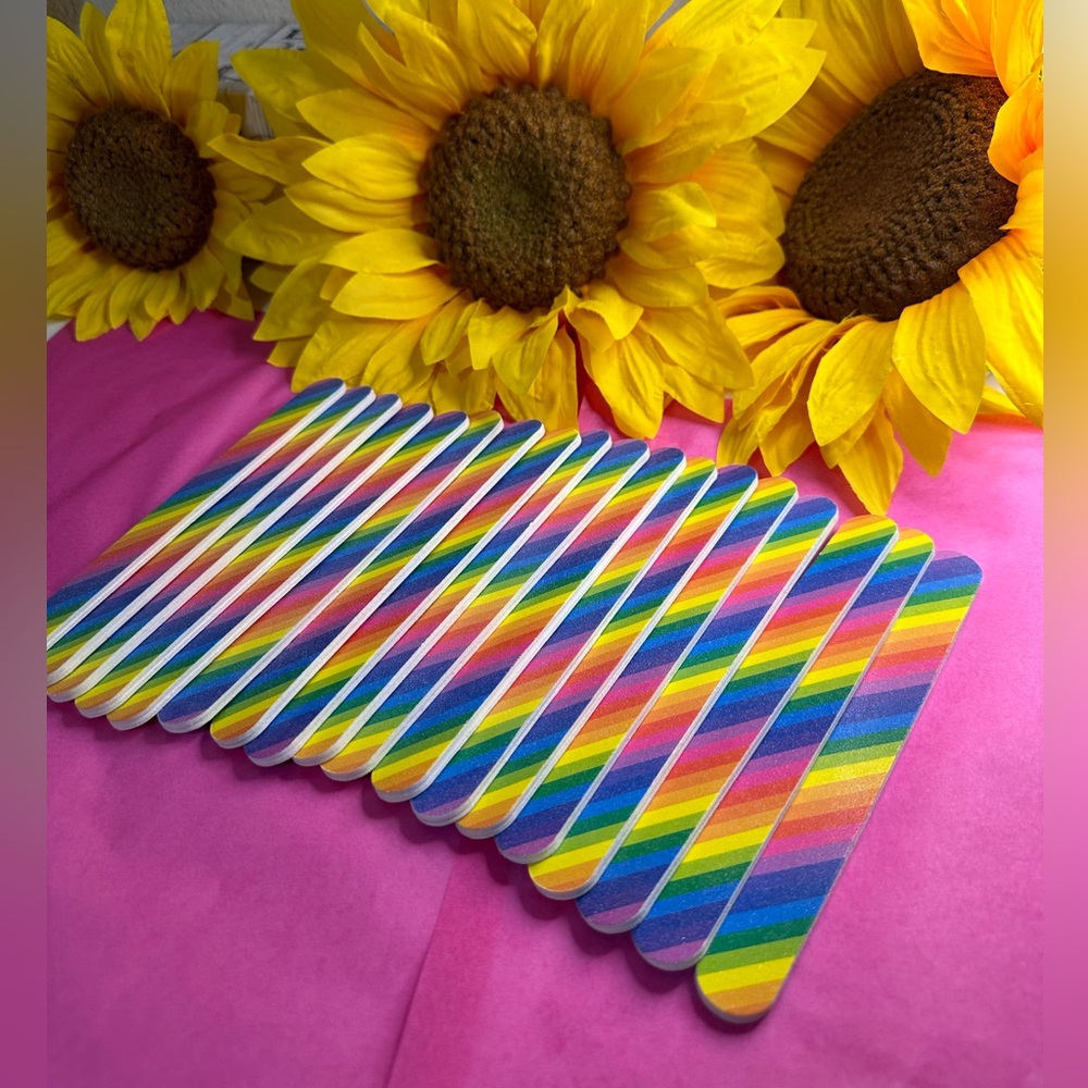 New! 18 multi colored nail files